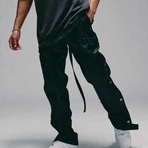 SLNT CHPTR Men's "Knight" Cargo Pants Utility Streetwear Black Size M